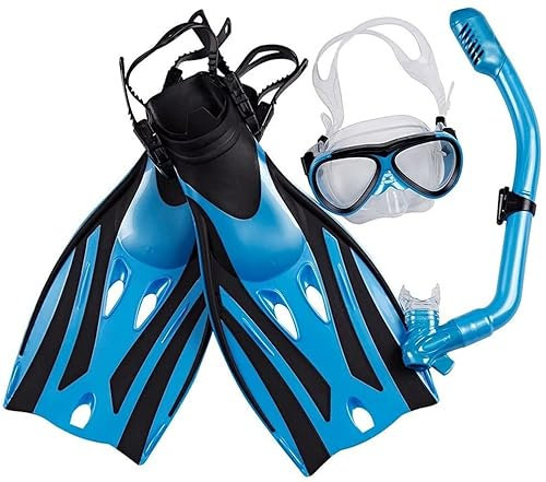 ISCBAFYX Swim Like a Pro: Kompaktes Schnorchelset mit Antibeschlagmaske, Schnorchel und Flossen für Erwachsene (Größe S)