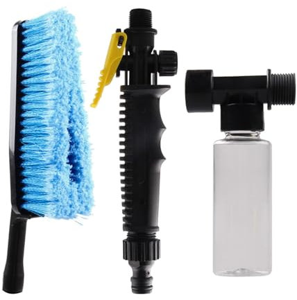 Okiyakusama Brosse de Lavage de Voiture avec Outil de Nettoyage de Distributeur de Savon, équipement de Lavage Facile à Installer, Brosse de Lavage de vadrouille