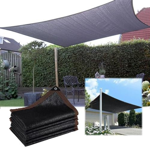 Yslopeno Schattennetz mit Ösen Außen Atmungsaktiv Sonnensegel mit 90% Schattierwirkung aus HDPE Schattiernetz Kühlend UV-Schutznetz Windschutznetz Stall für Balkon Pflanze Anpassbare(Größe:10mx12m)