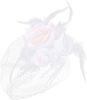 VALICLUD Schleier Für Frauen Hochzeitsschleier Aus Netzstoff Kurzer Schleier Mit Blumen Verziert Brautkopfbedeckung Für Besondere Anlässe