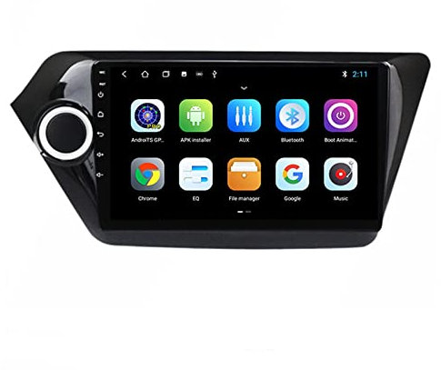 HYNMSM Android 11 Coche GPS Radio Estéreo para K-ia RIO 3 4 Rio 2011 2012 2013 2014 2015 9Pantalla Táctil Radio Receptor de Vídeo Radio de Coche Bluetooth Soporte Salida RCA Completa DVR Control del