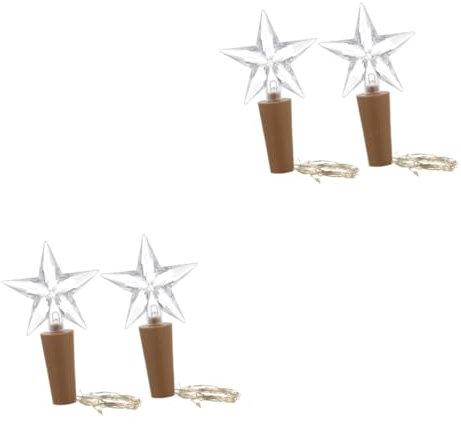 BCOATH 2sets Wein Korken Lichter Lichter Für Flaschen Batterie Betrieben Kork String Lichter Kork 2 Stücke * 2