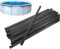 Tiras de revestimiento de piscina – Juego de bordillos para piscina enterrada, clips adaptadores de repuesto para piscina elevada, accesorios de revestimiento para hotel y hogar
