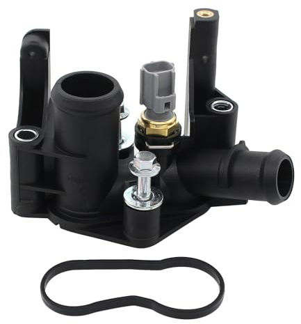 HouYeen Alloggiamento termostato con guarnizione per For-d Focus CMax MK1 MK2 Fiesta MK4 MK5 MK6 Fusion Pu-ma 1.25 1.4 1.6 1.7 i LPG 1995-2019