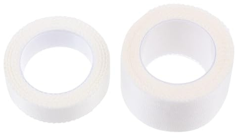 White Silk First Aid Tapes 2 Pcs for Secure Fixing | Light Breathable Adhesion, Secure Gauze, Adhesive Support for Care
