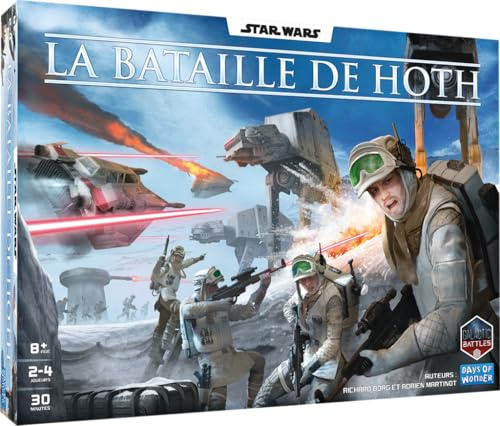 Asmodee - Star Wars Die Schlacht von Hoth – Strategiespiel für 2 bis 4 Spieler ab 8 Jahren – 74 Figuren und 17 Szenarien – Imperium gegen Rebellen – Familienspiel Days of Wonder – Französisch