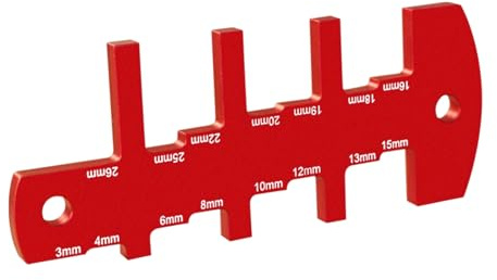 Nybhyjka Jauge de profondeur de scie – Outils de mesure de la hauteur de scie | Outil de traitement fluide Règle de mesure domestique pour les projets de mesure du bois