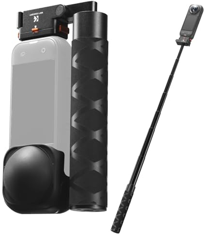 K&F CONCEPT Magnetischer Schnellverschluss Selfie-Stick Kompatibel mit Insta360 X5