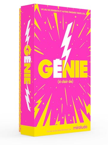 ÉCLAIR DE GÉNIE, Jeu Dingbats Rébus Visuels 280 Cartes Apéro Soirée