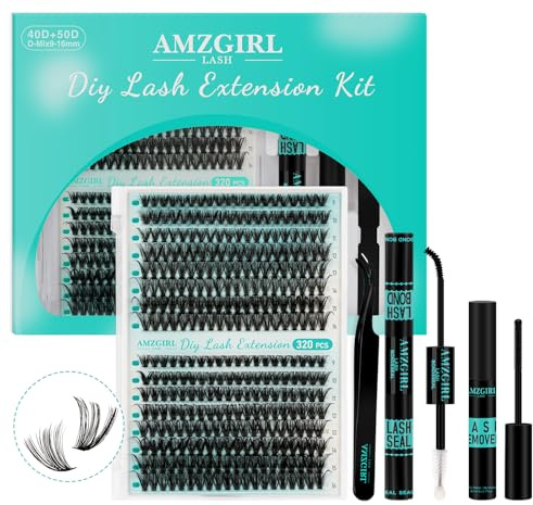40D & 50D Wimpern Set, DIY Lashes | 9–16mm Mix, natürlicher Look, inkl. Zubehör