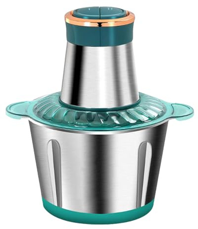 Uonguon Hachoir à viande en acier inoxydable, petit robot culinaire,Hachoir à viande domestique de grande capacité - à multifonction, robot culinaire robuste pour piments, ail, carottes