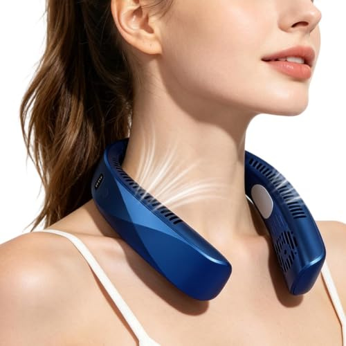 Genérico Ventilador de cuello para mujer Soplador sin aspas portátil de 3