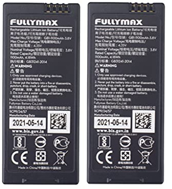 ZYGY 2PCS 3.8V 1100mah schwarz Lithium Akku für DJI Tello RC Drohne
