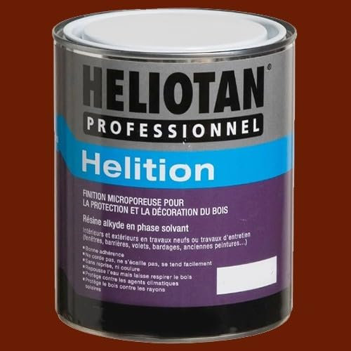 Héliotan Laque satinée pour Bois HELITION Rouge Basque 0,75 L