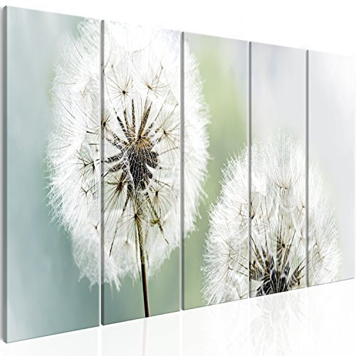 murando - Akustikbild Pusteblume 5 tlg - Bilder Akustikschaum Schallschutz Wand Deko Kunst Akustikpaneele Wandpaneele Schalldämmung Wandbild Schallabsorber Akustikplatten Blumen b-C-0197-b-m