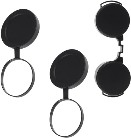 Parliky Objective Lens Covers Protective Caps 3pcs Rubber Easy to Install Providing Extra Protection for Optical Lenses for Binoculars and Telescopes