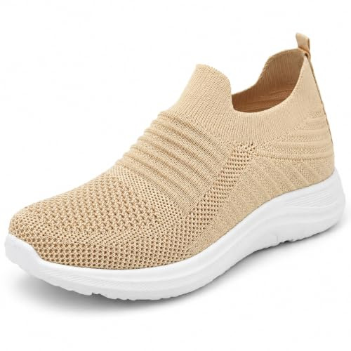 JOMIX Zapatillas Mujer sin Cordones Verano Malla Fabricadas en Europa Zapatillas Depotivas Mujer Transpirables Running Gimnasio Correr Tenis