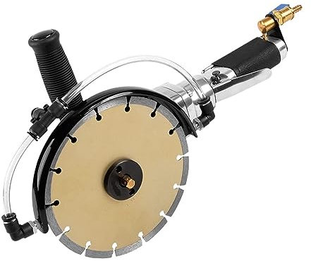 Hand Held Pneumatic Wet Cutter 7inch 180mm Diameter 7000rpm Cutting Machine for Granite Marble Tiles