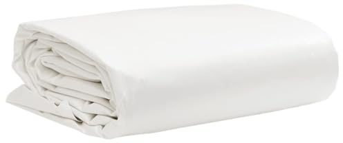 vidaXL Lona, Funda Impermeable para Mueble Leñero Remolque Bicicleta Coche Camión, Cubierta de Techo de Camping, Hoja de Suelo, Blanco