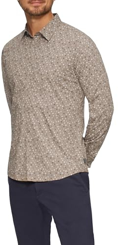 s.Oliver 2156015 Camisa con Cuello Kent, Corte Entallado, 83a1, M para Hombre