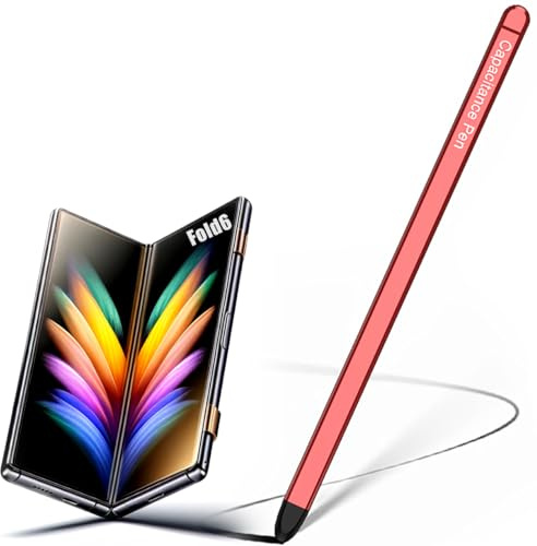 S Pen Replacement, Fold6 Pen Stylus Pen, Fold6 Slim Pens, Input pen for Samsung z Fold6 Fold Edition, Universal Stylus Pens for Samsung Galaxy Z Fold6-Red