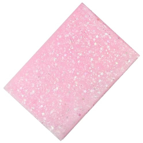 Tüll Rolle Tüllstoff Rosa Glitzernder Stoff Tüllstoff Glitzer Garn Tüll Deko Stoffe 160 * 200 cm Tischband Glitzertüll für Hochzeit Party Geschenke Deko Basteln