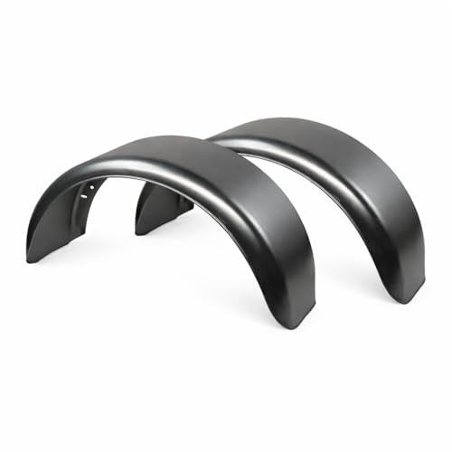 HGW Paar Kotflügel Stahlblech verzinkt für Pkw-Anhänger, einachsig – 240 mm Breite, 800 mm Spannweite