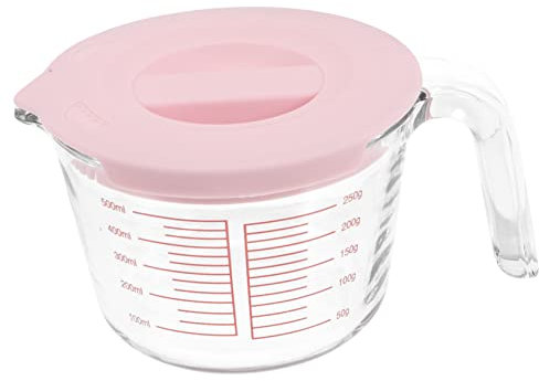 Cabilock Measuring Cup with Scale Hitzebeständiger -messbecher Für Backen Kochen Und Mixen Präzise Messung Für Flüssigkeiten Wie Milch Honig Und Saucen Für Mikrowelle Und Vielseitig