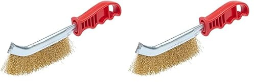 Fit For The Job Universal Wire Brush for Heavy Duty Cleaning of Wood, Metal, Masonry and More, Paint & Grime Removal, Cleaning Rust, Grills, Tiles, Wood, Metal, Brick, Masonry (Pack of 2)