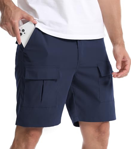 Suwangi Pantaloncini Uomo Cargo Corti Bermuda Chino Shorts Estivi Casual Pantaloncini Corti con 6 Tasche