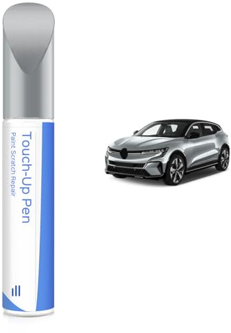 KQJ - Vernice per ritocchi per Renault - Corrispondenza esatta - Riparazione di graffi e scheggiature - Grigio metallizzato Rafale