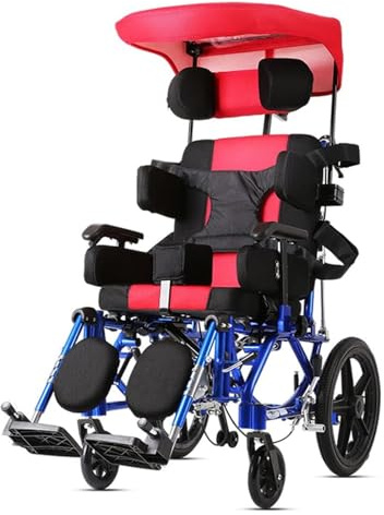 YAYREC Sedia a rotelle da Viaggio，Sedie Pieghevoli， Carrozzina for Guida Leggera, Sedia a rotelle ergonomica Completamente reclinabile, Sedia a rotelle Pieghevole Manuale