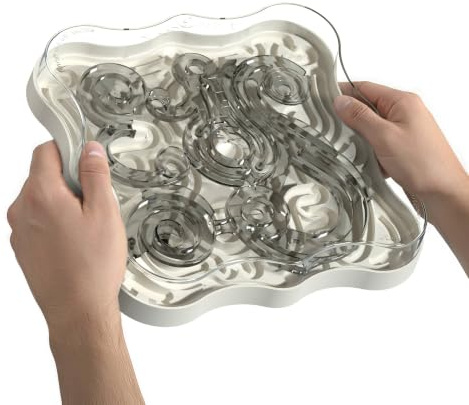 Funkstar Hardware® Rock & Roll Labyrinth | Designer-Puzzle mit Kugel | Geschenk für Erwachsene & Kinder 10+ | Modernes Spiel für Stressabbau & Konzentration