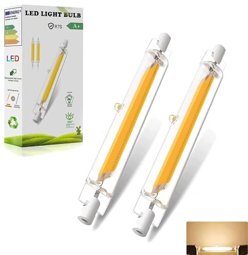 LVLIZHHO R7s LED 118mm Dimmbar Lampen, R7s LED 118mm 20W Ersatz für 200W Halogen Leuchtmittel,Glühbirne Warmweiß 3000K 2000LM, Kein Flackern, 360°Abstrahlwinkel, 2PCS