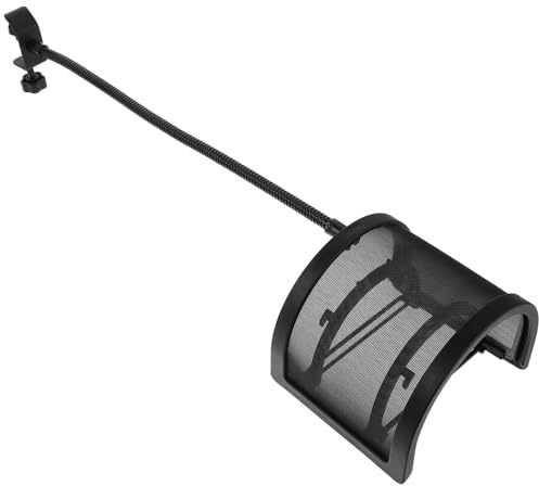IMIKEYA Metal Mesh Pop Filter Windshield for Handheld Microphones Splashproof Vocal Recording Screen with Noise Reduction for Studio Podcast and Condenser Mic Use