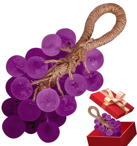 Savon À Corde Shampooing Parfumé Fait Main | Barre De Savon Naturelle Simulée En Forme De Grappe De Raisin Pour Homme et Femme - Nettoyant et Hydratant pour le Corps et