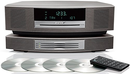 Bose Système de musique Wave avec changeur multi-CD – Argent titane, compatible avec Alexa Amazon Echo