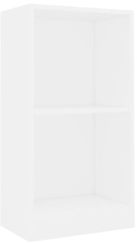 vidaXL Bücherregal Weiß 40x24x75 cm Holzwerkstoff