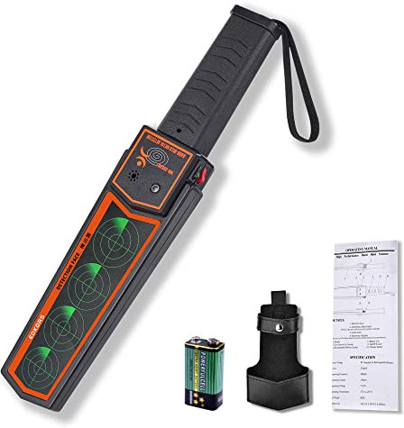 EDKORS Handheld Metal Detector Wand, Portable Security Scanner, Detects Weapons, Nails, Knives, Other Metal Objects, Perfect for Kids, Men, Seniors, Hobbyists, Outdoor Enthusiasts
