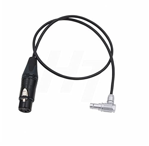 HangTon Mic Audio Cable XLR 3 Pin to Right Angle 6 Pin for ARRI Alexa 35 Alexa Mini LF Camera