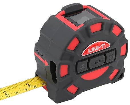 Uni-T Laser Distance Meters Laser Tapes Uni-T LM40T/LM50T 2-in-1 Laser Tape Measure high Precision Range Finder Infrared Tape Measure Handheld Electronic Ruler (LM50T)