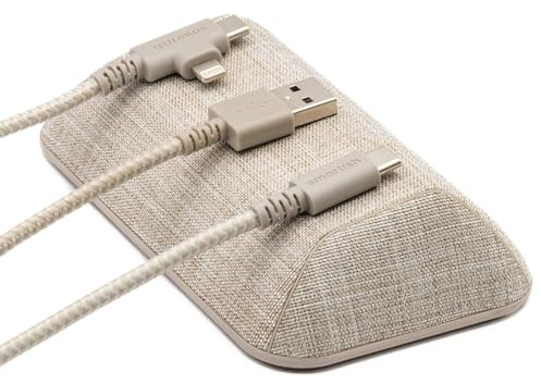 Smartish Magnetischer Kabelhalter – Größerer Kabel-Wangler-Organizer mit Magnet-Clips für Ladegerät-Verwaltung auf dem Schreibtisch, Nachttisch, Beistelltisch, Strumpffüller, weißer Elefant, Geschenk
