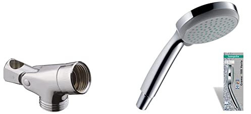hansgrohe Ersatzteil Unica Gelenkstück, Chrom, 1 - Pack & Duschkopf Croma 100 (Regendusche, 4 Strahlarten), chrom
