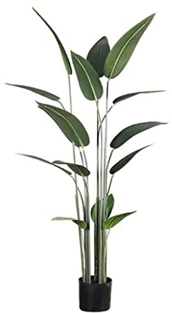 Konstgjorda Växter Stor Konstgjord Växt Gröna Palmblad Plastblad Falska Bananträd Bröllop Familj Trädgårdsrum Dekoration Trädgårdsdekoration (Size : 140cm)