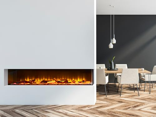 Acantha Aspire Corner View Media Wall Electric fire (61/155cm)
