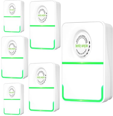 Caja de Ahorro de Energía Pro Power Save de 90 V-250 V, Caja de Ahorro de Energía for el Hogar, Ahorrador de Energía Inteligente, Adecuado for el Mercado de Oficina, Enchufe del Reino Unido(6pcs)