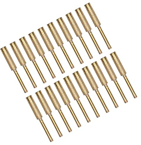 Afilador de Motosierra Diamante con Cabezal de Molienda Rotativo 20 Piezas Ruedas de Piedra Afilar para Cadena de Metal
