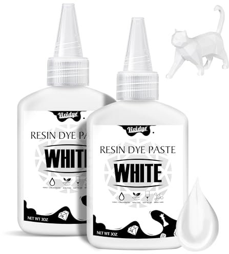 Weiß Epoxidharz Farbe Paste, 170g Hochkonzentrierte Weiße Epoxid Harz Farben Pigment für Harz Zellen, Ozean Wellen, Malerei, Untersetzer, Weiß Epoxy Resin Farbe UV Harzs Farbpaste für Harzkunst