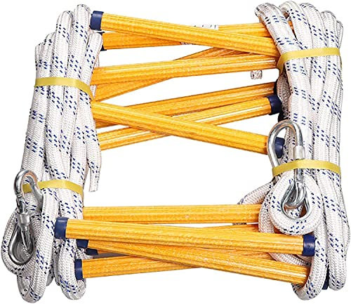 LUMSGN Échelle de Secours, échelle de Secours, échelle de Corde de Sauvetage résistante au feu, échelle de Secours de sécurité, échelle multifonctionnelle / 20 m (20 m)