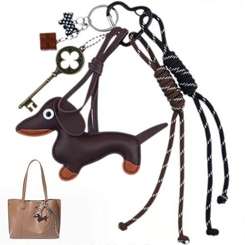 HQRKOTM Dackel schlüsselanhänger,Geburtstags Schlüsselanhänger, Rucksack und Auto Ästhetisches Accessoire, Taschenanhänger